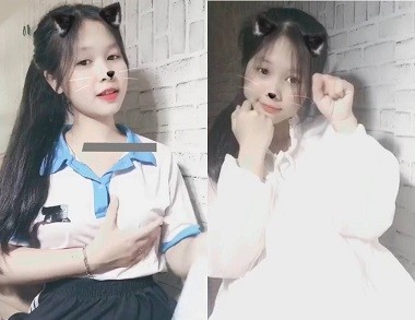 Phim  Sex Clip sex em học sinh bị nứng lồn rất nhiều